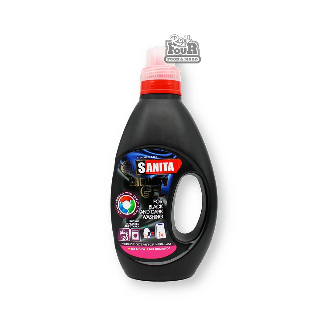 Լվացքի գել «Sanita» սև հագուստի 1լ